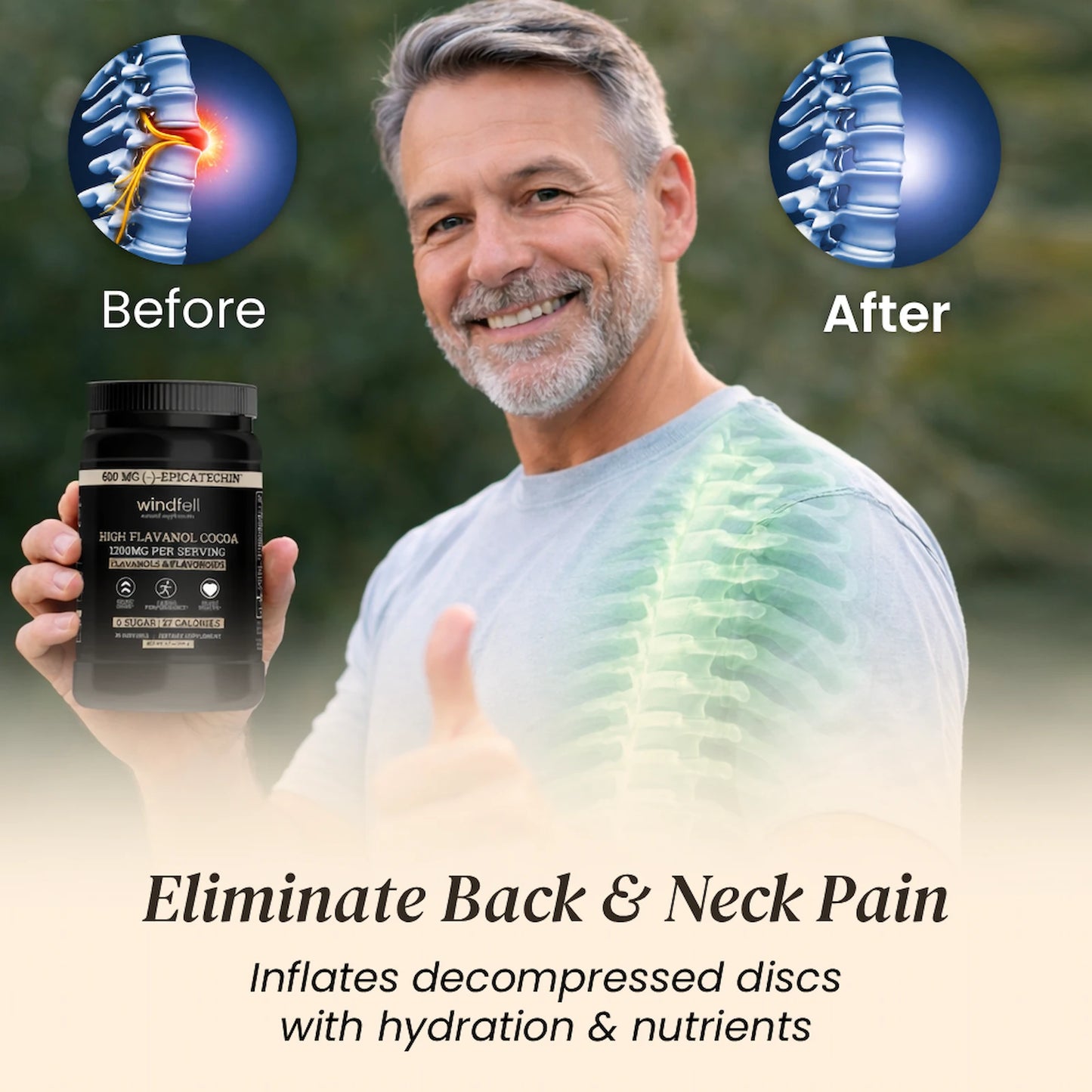 High Flavanols & Flavonoids Cocoa Powder 1200MG